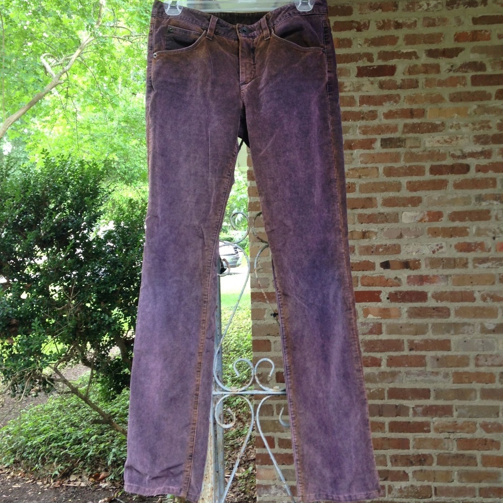 Theory Purple Skinny Corduroy Pants 26 Small